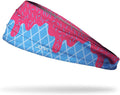 JUNK Brands Big Bang Lite Headband - Moisture-Wicking, Performance Fabric, Non-Slip, Sports Sweatband for Men & Women - One Size - Hot Blue Scoop
