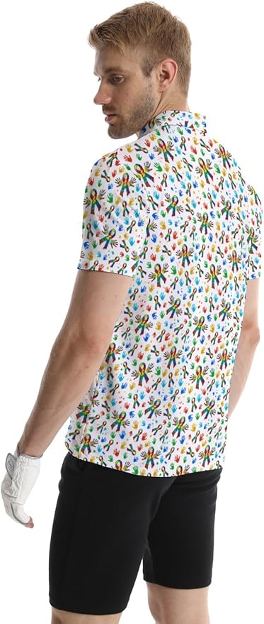 Mens Golf Shirts Golf Polo Shirts for Men Short Sleeve Polo Shirts Golf Gifts