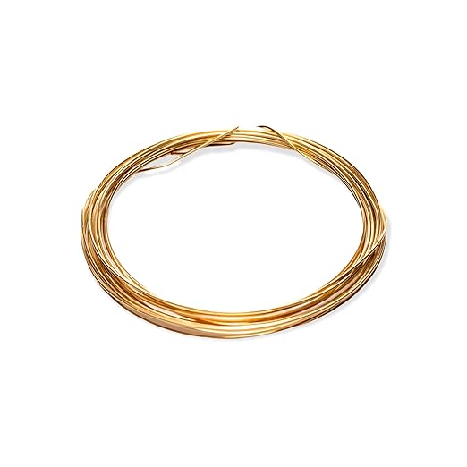 14 Gauge, Jeweler's Brass Wire, Dead Soft, CDA #230 Alloy Jewelry Grade Made in - Image 5