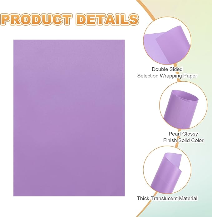 MECCANIXITY 100 Sheet Colored Vellum Paper 5.9" x 8.3", 100gsm Translucent - Image 3