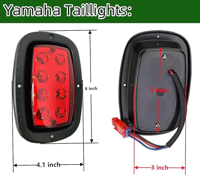 Golf Cart light Compatible Yamaha G19 G22 Complete ultimate LED Light Kit with Turn Signals, Hazard Flasher, Horn and Brake Fits Yamaha G14 / G16 / G19 / G22 Golf Cart