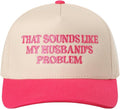 MIRMARU Two-Tone Vintage Canvas Trucker Hats for Men & Women, Adjustable Size Baseball Caps with Trendy Embroidered Design