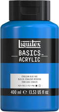 Liquitex BASICS Acrylic Paint, 400ml Bottle, Cerulean Blue Hue by Liquitex