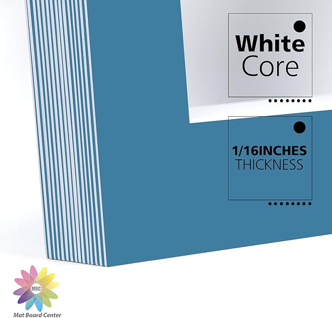 Mat Board Center, 11x14 for 8x10 Dynamic Blue Color Mats - Image 8
