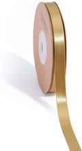 LaRibbons Gold Satin Ribbon 3/8 Inch 50 Yards Thin Luxury Double Faced Pale by LaRibbons