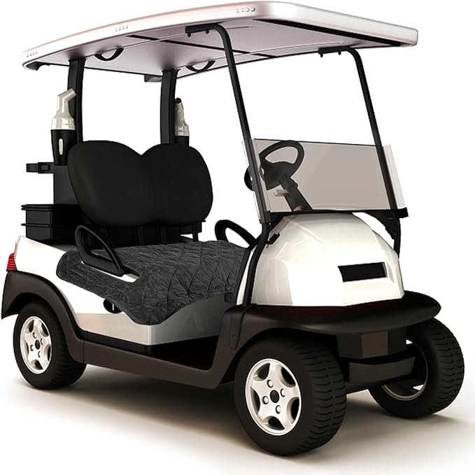 Golf Cart Seat Covers,EZGO Seat Cover,Heavy Duty Golf Cart Seat Blanket,Waterproof Travel Sports Cart Seat Cushion Covers for 2 Person Seats Club Car,Winter Golf Cart Accessories,Golf Cart Seat Cover