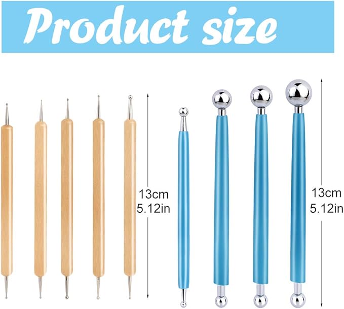 9 PCS Dotting Tools Ball Styluses - Image 2