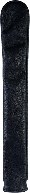 Golf Club Covers – Blackout Leather Driver Headcover, Fairway Wood, 3 Wood, Hybrid, Fits Mallet Blade Putter Head Covers Alignment Stick Cover