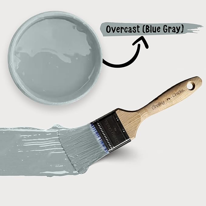 Chalky Chicks 8 Fl Oz Matte Overcast Chalk Paint - Image 6