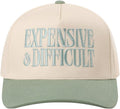 MIRMARU Two-Tone Vintage Canvas Trucker Hats for Men & Women, Adjustable Size Baseball Caps with Trendy Embroidered Design