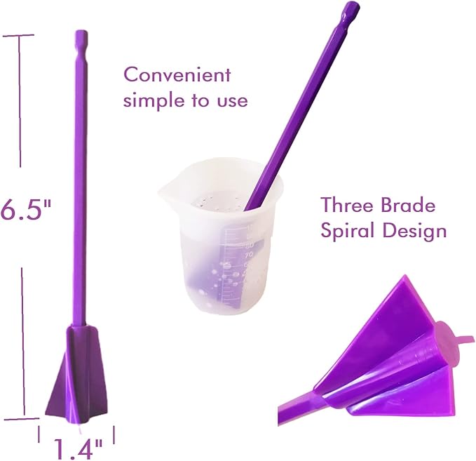 Resin Mixer Paddles, Reusable Paint Mixer - Image 2