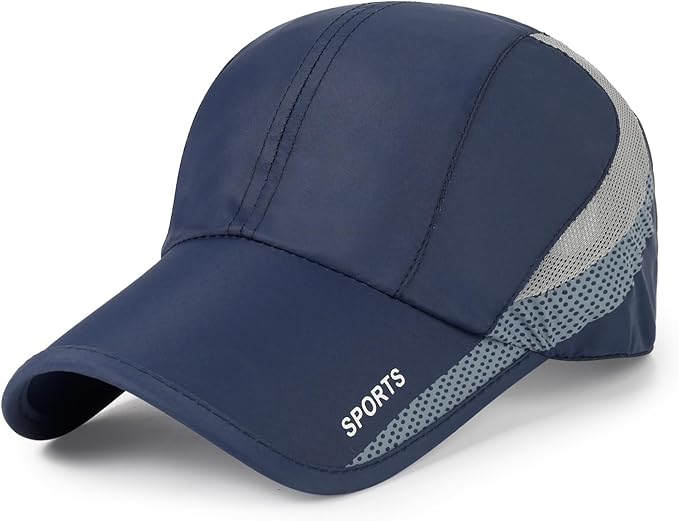 Running Hat Mesh Baseball Cap Unstructured Sports Cap Outdoors Sun Hat for Men Women
