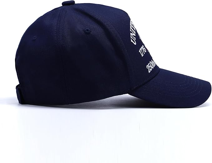 250th Anniversary Patriotic Baseball Cap (1776-2026) Embroidered USA Hat, Adjustable Unisex Bicentennial Gift