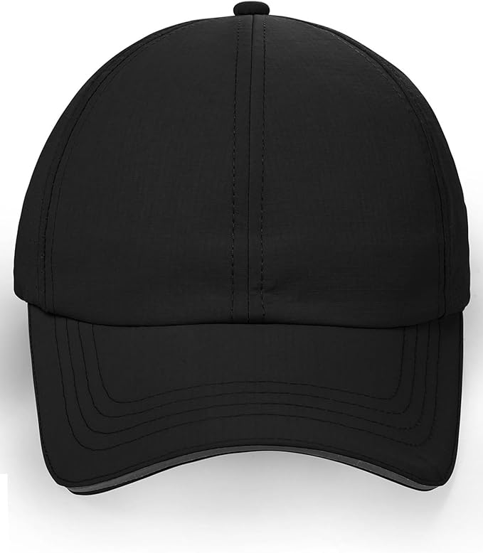 Little Girls Reflective Baseball Cap Criss Cross Ponytail Hat Kids Quick Dry Mesh Summer Sports Hat for Toddler Ages 3-8