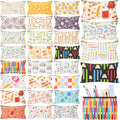 Meanplan 24 Pcs Back to Teacher Makeup Bag Gift, First Day of Cosmetic Bag