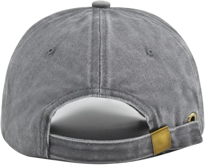 American Flag Baseball Cap, Embroidery Adjustable Washed Vintage Cotton Denim Distressed Hat for Women Men
