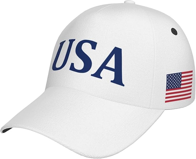USA Flag Baseball Cap American Patriotic Trucker Hat Father Dad Mother Mom Adjustable Sportswear Hat for Men Women Adults