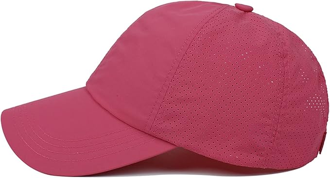 HGGE Womens Criss Cross Ponytail Baseball Cap Adjustable High Messy Bun Ponycap Quick Drying Hat