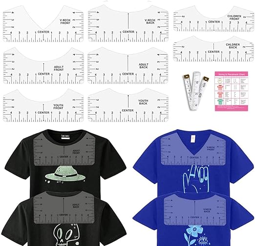 Vowlove Tshirt Ruler Guide for HTV Vinyl Heat Transfer Vinyl by Vowlove
