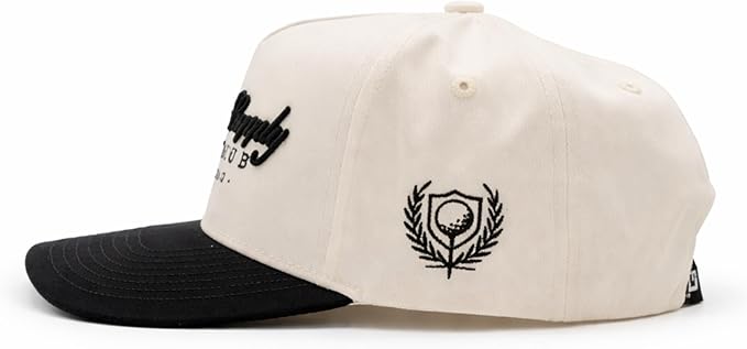 BRIMZ Cotton Golf Hat with Magnetic Brim & Tee Holder - Snapback Golf Cap for Men & Women - Magnetic Brim for Ball Marker