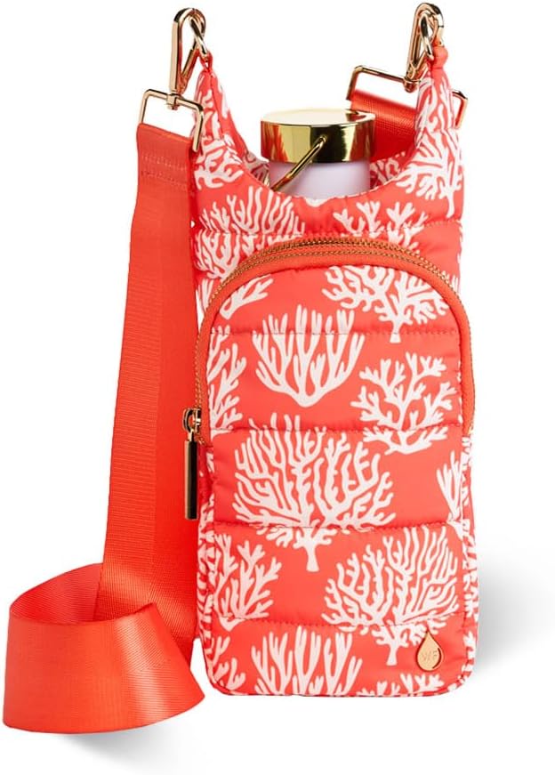 WanderFull® Original HydroBag® Collection, Water Bottle Holder, Gift for Women, Mom, Girlfriend, w/Strap & Phone Pocket, Hands-Free Crossbody Water Bottle Bag