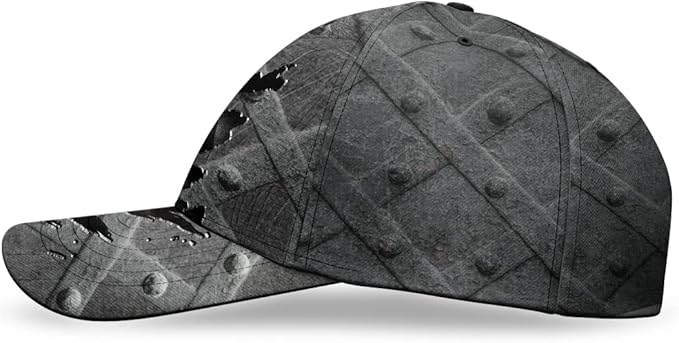 Baseball Cap for Men Women, Skull Cap for Men, Skeleton Gothic Horror Adjustable Strap Sports Soft Caps Outdoor