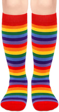 Olreco 1 Pack Toddler Kids Youth Soccer Socks Girls Boys Baseball Socks Youth Knee High Softball Football Accessories Cotton