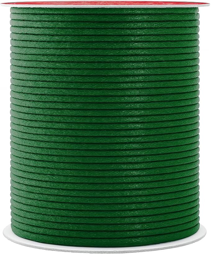 Mandala Crafts 2mm 109 Yards Evergreen Cotton Waxed Cord by MandalaCrafts