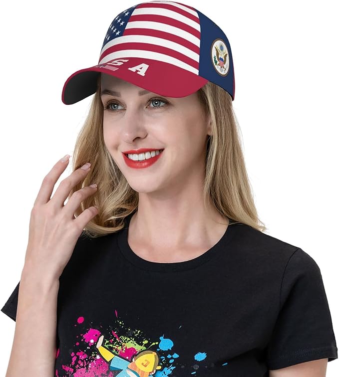 National Flags Baseball Cap for Men Women, Fashion Adjustable Sun Protection Visor Caps Trucker Hat Patriotic Caps