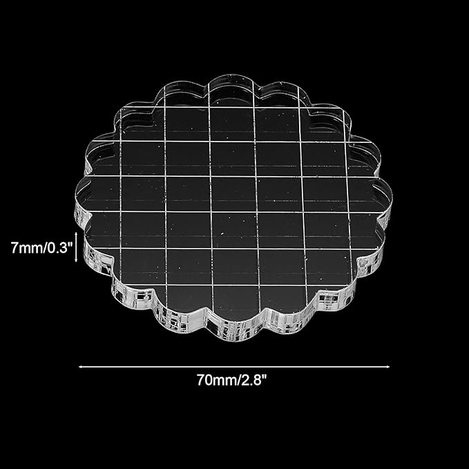 PATIKIL 2.8" Acrylic Stamp Block - Image 2