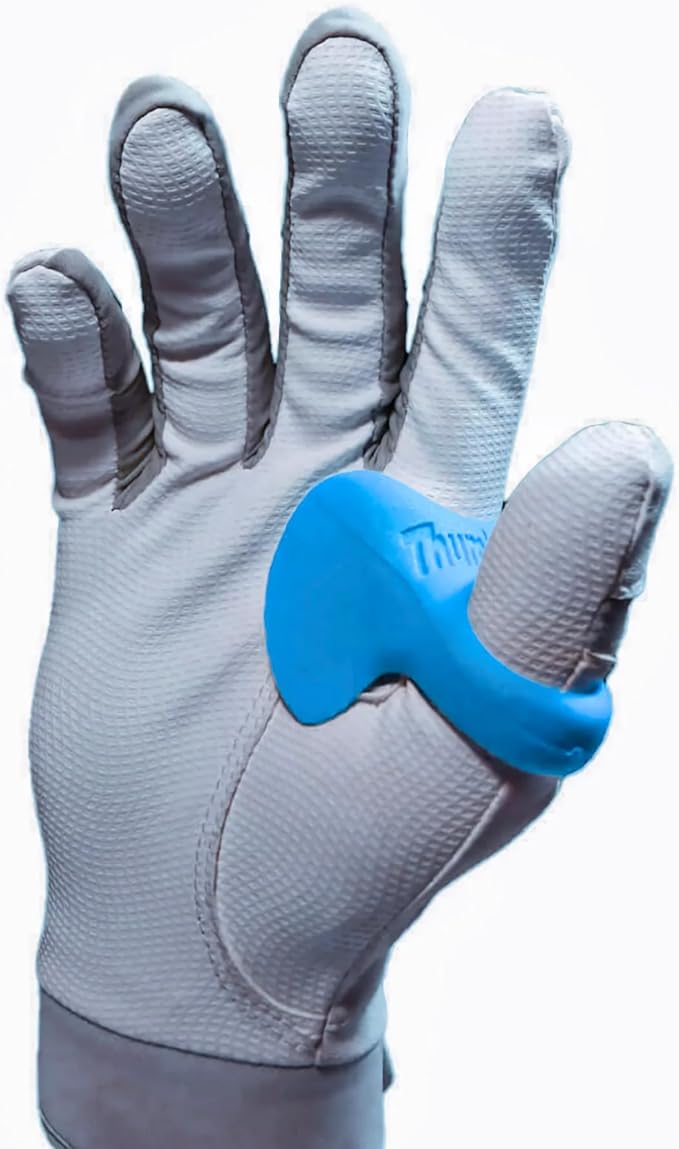 ThumbPRO Baseball Thumb Guard - Batting Aid & Grip Enhancer - Reduces Sting, Improves Swing - for Baseball & Softball - All Levels, Left/Right Hand - 3 Sizes