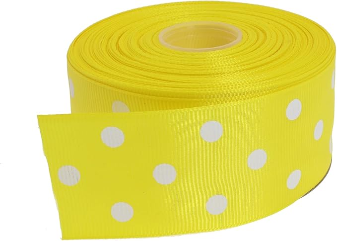Polka Dot Grosgrain Ribbon 25 Yard Each Roll 100% Polyester by Unknown
