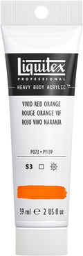 Liquitex Professional Heavy Body Acrylic Paint, 2-oz Tube, Vivid Red Orange by Liquitex