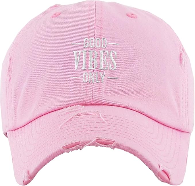 Rose Flowers Love Good Vibes Men Women Dad Hat Baseball Cap Adjustable Unisex