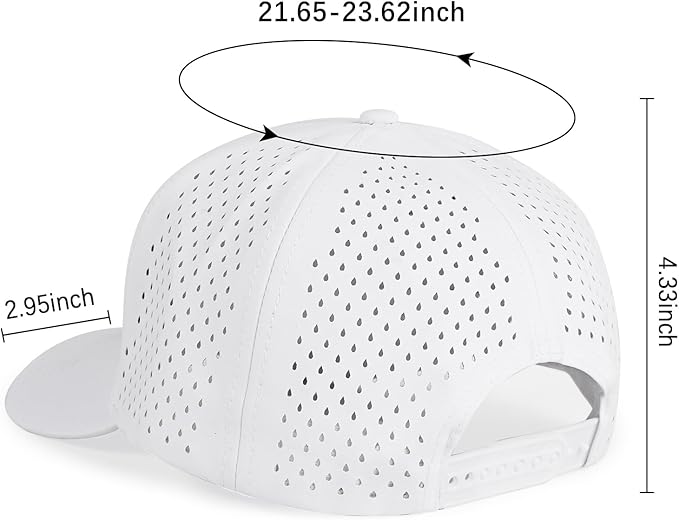 HH HOFNEN Quick Dry Baseball Cap Mesh Snapback Hat Sun and Rain Protection Golf Ball Cap for Men Women
