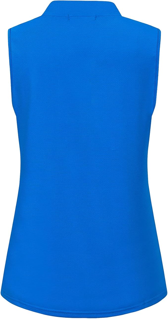 Womens Sleeveless V Neck Golf Polo Shirts