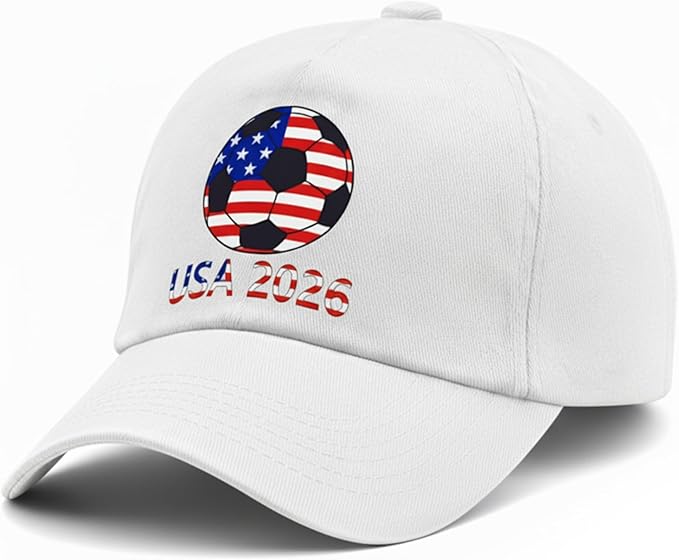 World Cup Soccer Hat 2026 - Adjustable Baseball Cap Merchandise Gifts Accessories Decorations