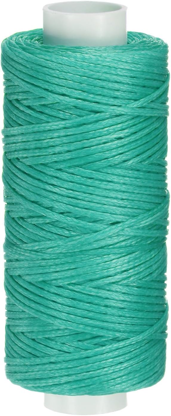 uxcell Leather Sewing Waxed Thread, 55 Yards / 50m 0.8mm 150D Flat Polyester by uxcell