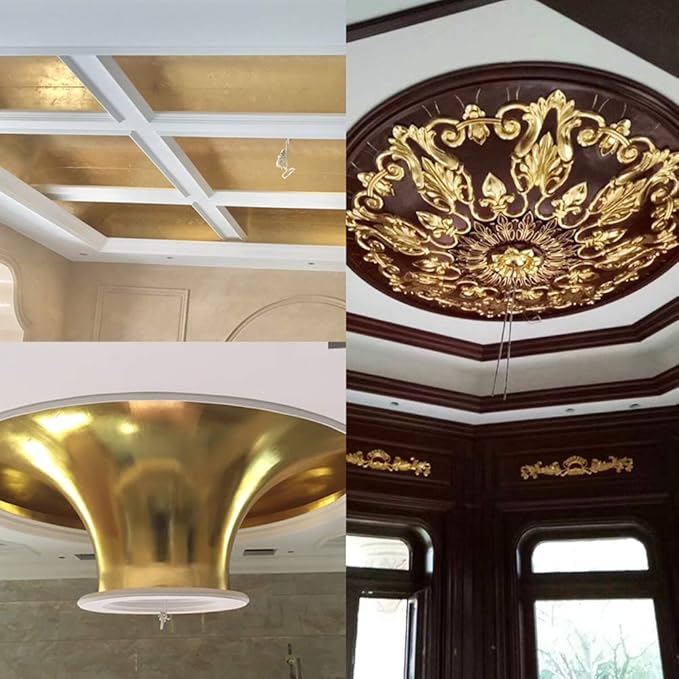 600Pcs KINNO Gold Leaf Sheets, Metal Leaf - Image 4