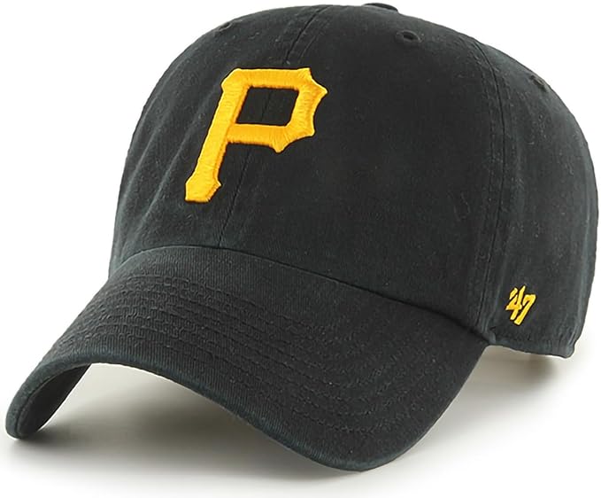 47 Brand MLB Team Color Home Primary Logo Clean Up Adjustable Baseball Cap Hat, Adult One Size Fits All