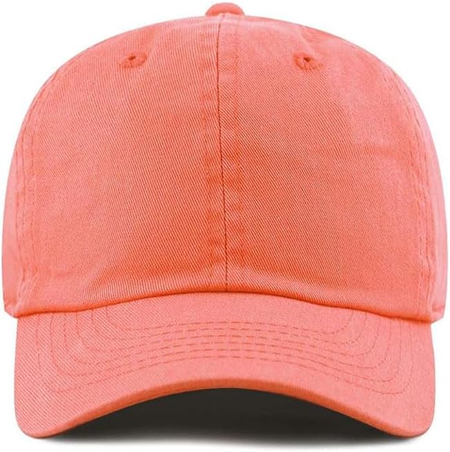 Cotton Baseball Cap Dad Hat – Washed Low Profile Adjustable Hat for Men Women Casual Outdoor Running Golf