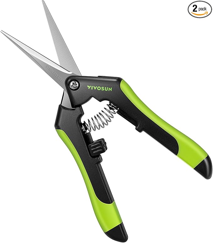 VIVOSUN 2-Pack Gardening Scissors 6.5 Inch Hand Pruner Pruning Shear by VIVOSUN