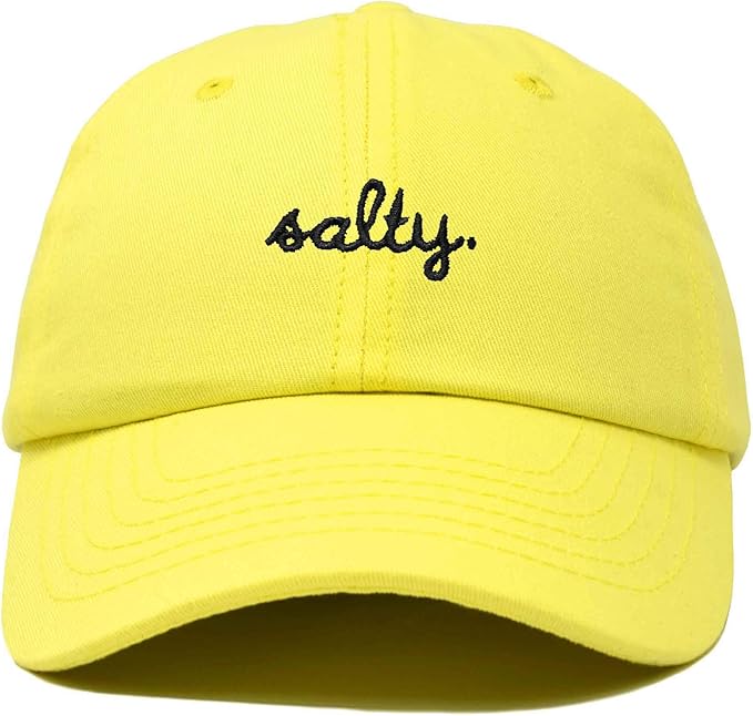 DALIX Salty Embroidered Cotton Beach Baseball Cap Adjustable Dad Hat Womens