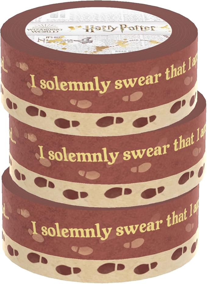 Paper House Productions Harry Potter 3-Pack Set of 2 Foil Accent Washi Tape by PaperHouseProductions