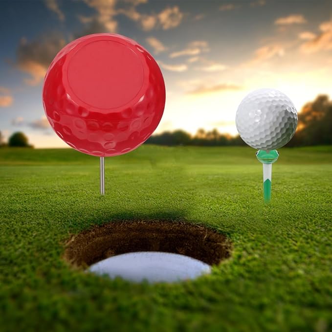SUPVOX Golf Tee Marker 9.84 Inch Durable Colored Ball Marker for Golf Course Tee Box Accessories Practical Golfing Court Supply