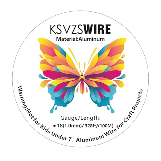 18 Gauge Aluminum Wire 328 Feet KSVZS Bendable Metal Wire - Image 2