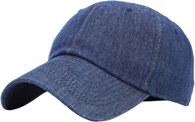 KBETHOS Classic Unisex Cotton Adjustable Low Crown Baseball Cap – Plain Dad Hat