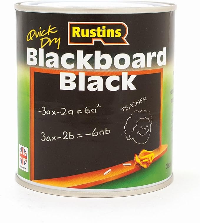 Rustins Blackboard Black Paint 1L by Rustins