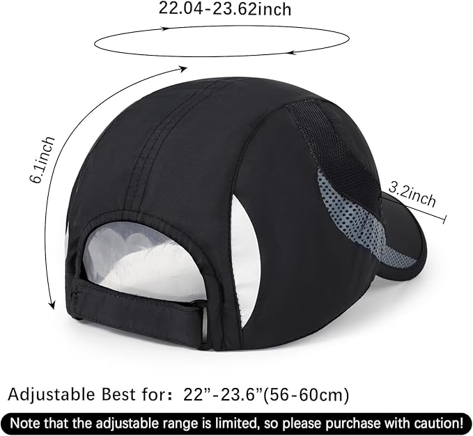 Running Hat Mesh Baseball Cap Unstructured Sports Cap Outdoors Sun Hat for Men Women