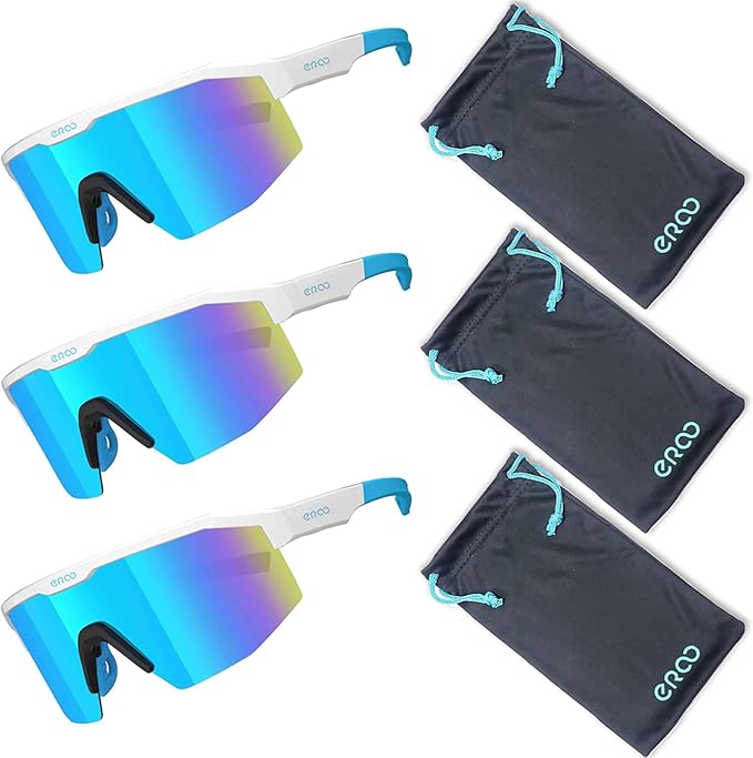 Eazyrun Youth Kids Polarized Sports Sunglasses for Age 8-12 Softball Baseball Cycling Glasses UV Protection for Girl Boy
